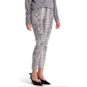 HUDSON Denim NWT Barbara High Waist Super Skinny Jeans in Metallic Python // 00